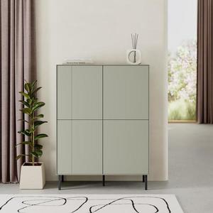 Vysoká komoda Houseland Vena sivozelená vyobraziť