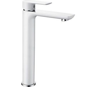 Vysoká umývadlová batéria MEXEN ALFA chróm/biela vyobraziť