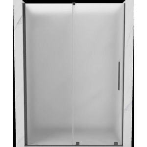 MEXEN/S - Velár posuvné sprchové dvere 160, dekor, grafit kartáčovaná 871-160-000-31-66 vyobraziť