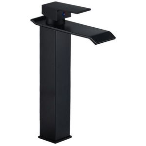 Vysoká umývadlová batéria MEXEN APUS čierna vyobraziť