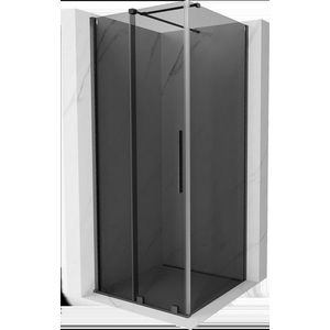 MEXEN/S - Velár sprchovací kút, posuvné dvere 100 x 100, grafit, grafit kartáčovaná 871-100-100-41-66 vyobraziť