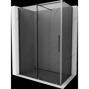 MEXEN/S - Velár sprchovací kút, posuvné dvere 150 x 75, grafit, grafit kartáčovaná 871-150-075-41-66 vyobraziť