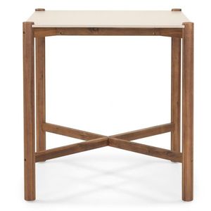 Zahradní barový stůl Rovigo 90 cm z masivu akáciové dřevo hnědý/béžový vyobraziť