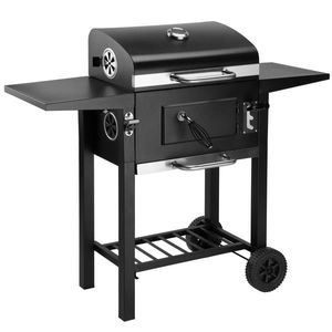Zahradní gril na dřevěné uhlí CARBON černý vyobraziť