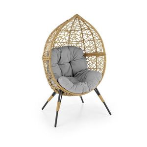 Zahradní křeslo OSKAR přírodní/šedé vyobraziť