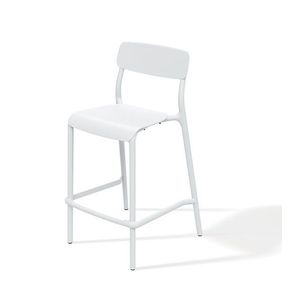 Zahradní nízká barová židle RIMOS 52x54, 5x98, 5 cm bílá vyobraziť