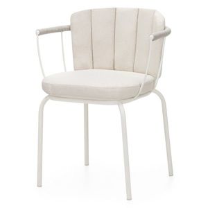 Zahradní židle Fioli bílá/světle béžová vyobraziť