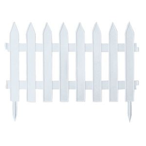 Záhradný plôtik GARDI 322 cm biely vyobraziť