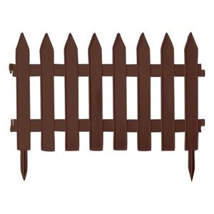 Záhradný plôtik GARDI 322 cm hnedý vyobraziť