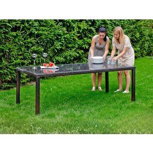 Záhradný stôl Martex tmavo hnedý vyobraziť