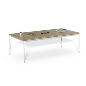 Zasadací stôl Houseland Profit Meet 01 s 3 zásuvkami 240 cm prírodný dub vyobraziť