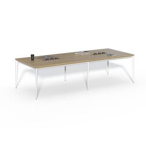 Zasadací stôl Houseland Profit Meet 02 so 6 zásuvkami 300 cm prírodný dub vyobraziť