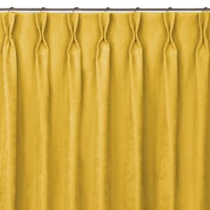 Závěs Homede Milana I s kroužky a dvojitým záhybem Flex hořčicově žlutý vyobraziť