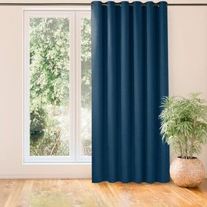 Závěs MILANA klasický se zlatými oky indigový vyobraziť