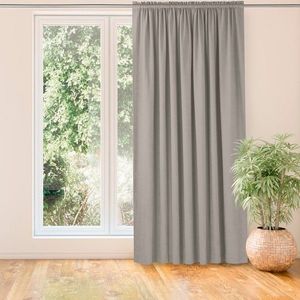 Závěs MILANA klasický tunel 5 cm s třásněmi cappuccino vyobraziť