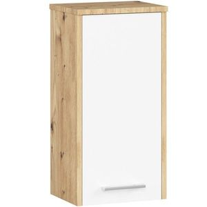 Závěsná koupelnová skříňka Fin 30 cm dub artisan/bílá vyobraziť