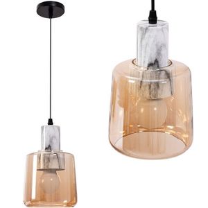 Závesná lampa LA BELLE II ružová/mramor vyobraziť