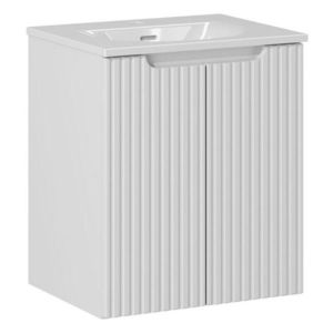 Závěsná skříňka Nova White II se zápustným umyvadlem 50 cm bílá vyobraziť