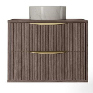 Závěsná skříňka pod umyvadlo Avila s deskou 60 cm ořech vyobraziť