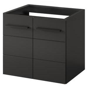 Závěsná skříňka pod umyvadlo bez desky Swing II 36 60 cm černá vyobraziť