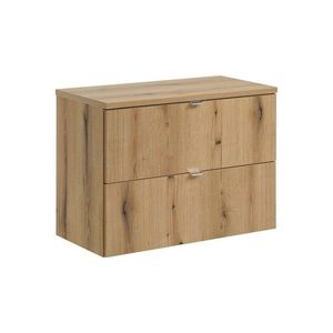 Závěsná skříňka pod umyvadlo Nova Oak I s deskou 80 cm dub evoke vyobraziť