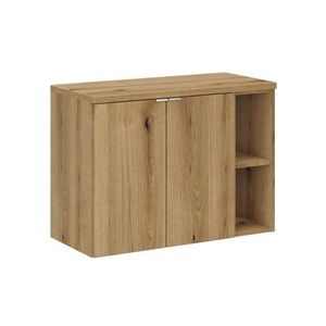 Závěsná skříňka pod umyvadlo Nova Oak I s deskou 80 cm dub evoke vyobraziť
