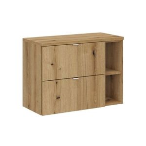 Závěsná skříňka pod umyvadlo Nova Oak II s deskou 80 cm dub evoke vyobraziť