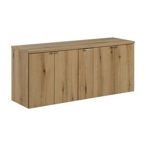 Závěsná skříňka pod umyvadlo Nova Oak s deskou 140 cm dub evoke vyobraziť