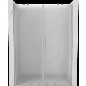 MEXEN/S - Velar Duo posuvné sprchové dvere 140, dekor, nikel kartáčovaný 871-140-000-32-97 vyobraziť