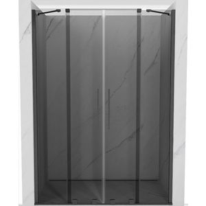 MEXEN/S - Velar Duo posuvné sprchové dvere 140, grafit, grafit kartáčovaná 871-140-000-42-66 vyobraziť