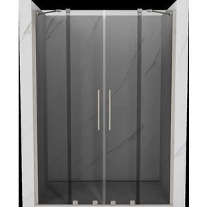 MEXEN/S - Velar Duo posuvné sprchové dvere 140, grafit, nikel kartáčovaný 871-140-000-42-97 vyobraziť