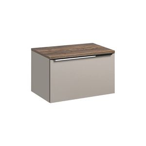Závěsná skříňka pod umyvadlo Santa Fe s deskou 80 cm taupe/dub santa fe vintage vyobraziť