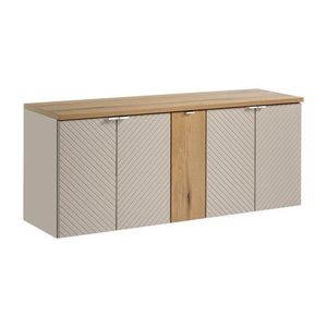 Závěsná skříňka pod umyvadlo Viva Cashmere s deskou 140 cm kašmír/dub coast evoke vyobraziť