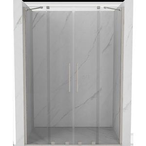 MEXEN/S - Velar Duo posuvné sprchové dvere 150, transparent, nikel kartáčovaný 871-150-000-02-97 vyobraziť