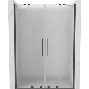 MEXEN/S - Velar Duo posuvné sprchové dvere 150, dekor, grafit kartáčovaná 871-150-000-32-66 vyobraziť