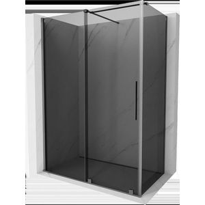 MEXEN/S - Velár sprchovací kút, posuvné dvere 160 x 100, grafit, grafit metal 871-160-100-41-95 vyobraziť