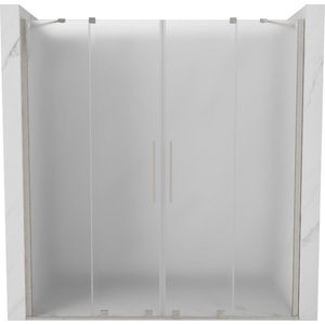 MEXEN/S - Velar Duo posuvné sprchové dvere 170, dekor, nikel kartáčovaný 871-170-000-32-97 vyobraziť