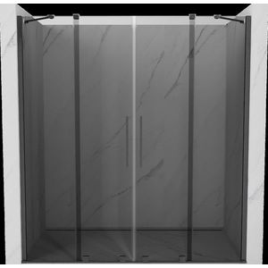 MEXEN/S - Velar Duo posuvné sprchové dvere 170, grafit, grafit kartáčovaná 871-170-000-42-66 vyobraziť