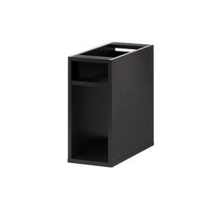 Závěsný koupelnový regál Mossa 45 20 cm černý vyobraziť