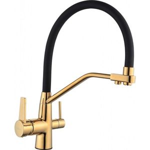 MEXEN - Duo kuchynská batéria zlato / čierna 671701-57 vyobraziť