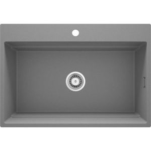DEANTE DEANTE - Magnetic metalická šedá - Granitový drez, jednokomorový ZRM_S10B vyobraziť