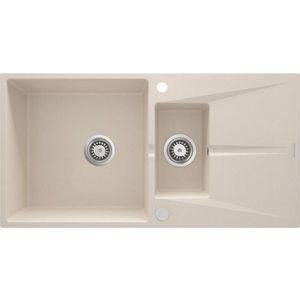 DEANTE DEANTE - Corio béžový Granitový drez, 1, 5-miska s odkvapkávačom ZRC_5513 vyobraziť