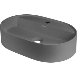 DEANTE - Silia antracitová metalíza Granitové umývadlo, na dosku, s policou na batériu - oválna CQS_TU6B vyobraziť