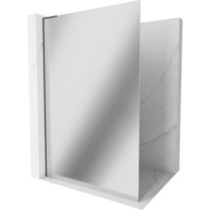 MEXEN/S - Kioto L Sprchová zástena WALK-IN 70 x 200, zrkadlové, grafit metal 800-070-103-95-50 vyobraziť