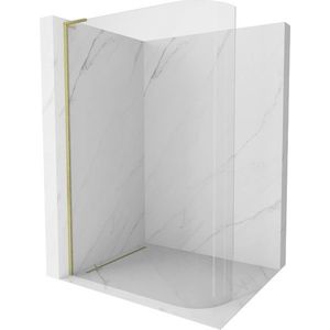 MEXEN/S - KiotoL Sprchová zástena WALK-IN Walk-in 100 x 200, transparent, zlatá kartáčovaná 800-100-103-55-06 vyobraziť