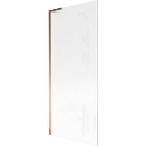 MEXEN/S - Next L vaňová zástena FIX 80 x 150, prúžky, ružové zlato 895-080-000-03-09-60 vyobraziť