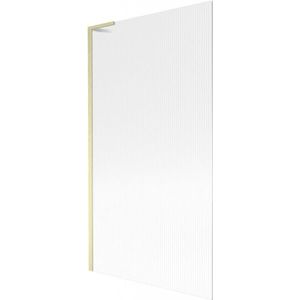 MEXEN/S - Next L vaňová zástena FIX 100 x 150, prúžky, zlatá kartáčovaná 895-100-000-03-09-55 vyobraziť
