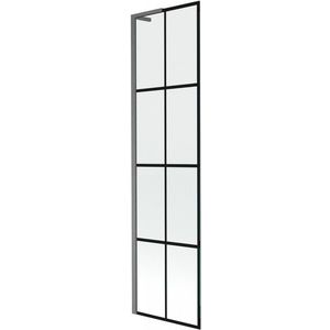 MEXEN/S - Next L vaňová zástena FIX 50 x 150, čierna vzor, grafit kartáčovaná 895-050-000-03-77-66 vyobraziť