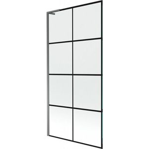 MEXEN/S - Next L vaňová zástena FIX 90 x 150, čierna vzor, grafit metal 895-090-000-03-77-95 vyobraziť