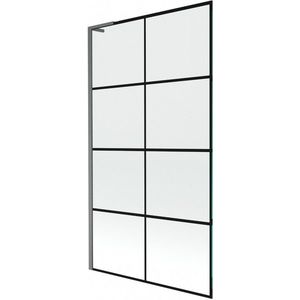 MEXEN/S - Next L vaňová zástena FIX 100 x 150, čierna vzor, grafit kartáčovaná 895-100-000-03-77-66 vyobraziť